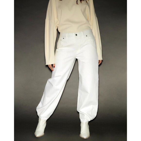 Tibi "Brancusi" Jeans in White, size 24 - Picture 1 of 15